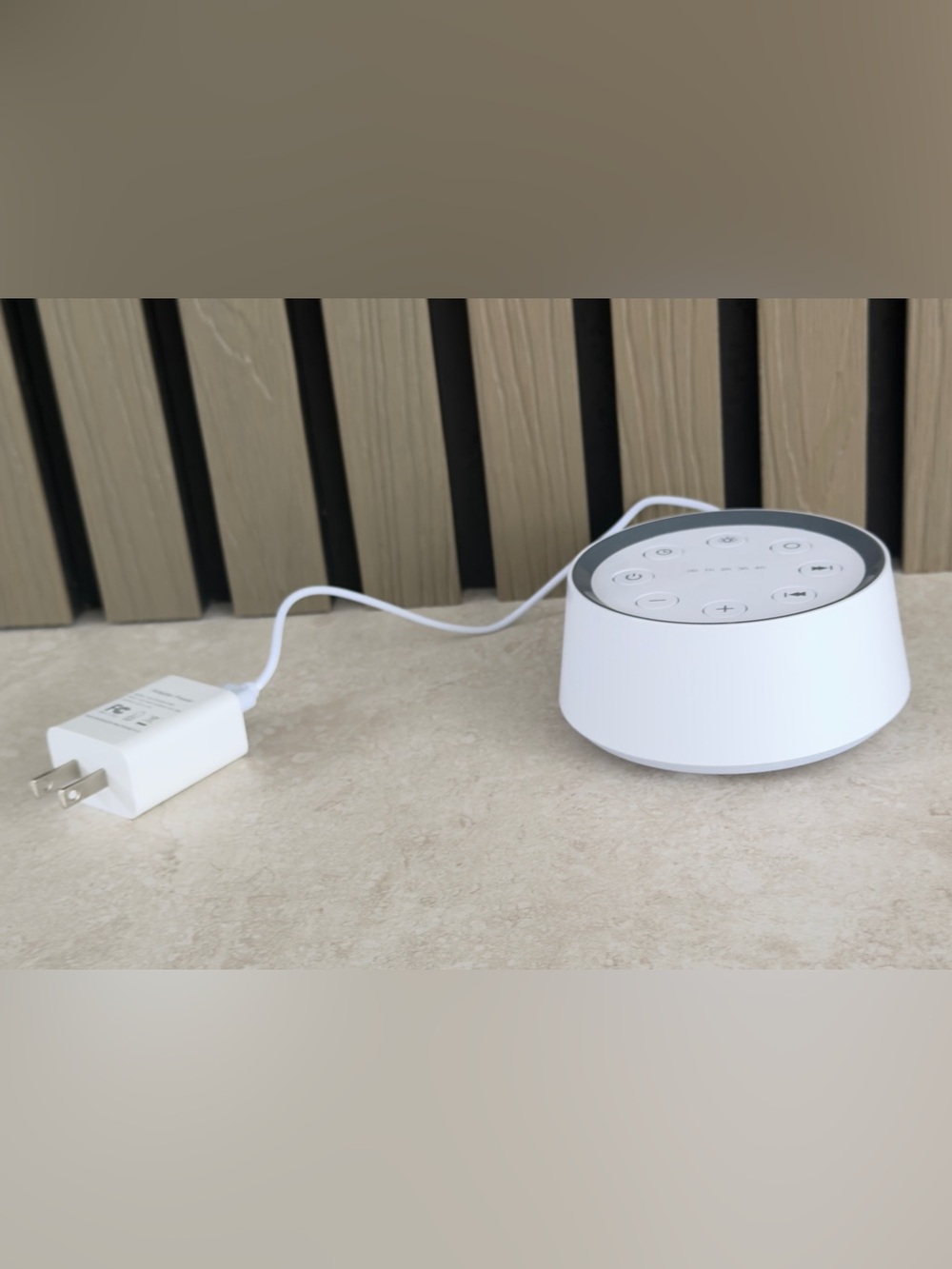 White Smart Speaker / Bluetooth Speaker with Charger